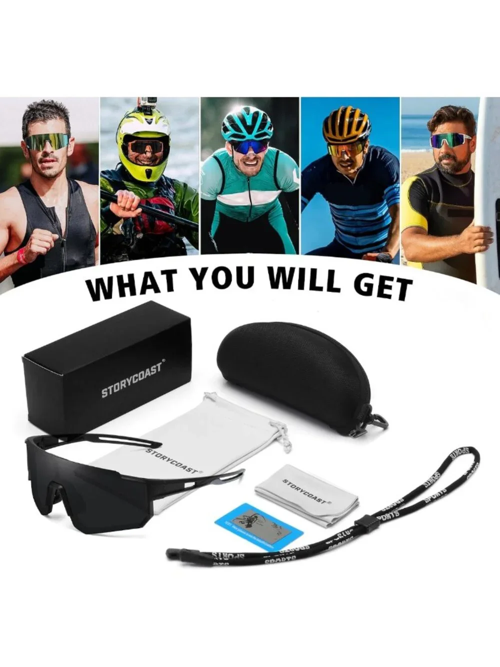 Polarized Sports Sunglasses for Men & Women | UV400 Protection, Lightweight